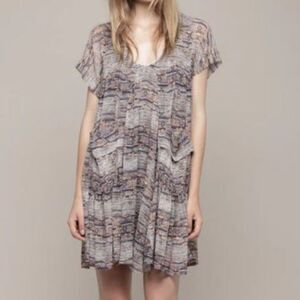 Isabel Marant Nesto Silk Dress Size US 12 Babydoll Style Elegant Boho
